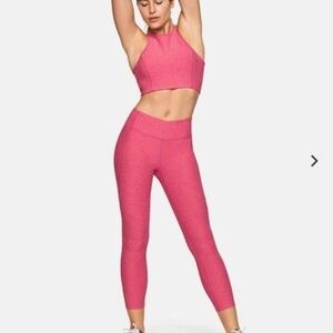 Outdoor Voices 3/4 Yoga Running Pink Leggings sz XS